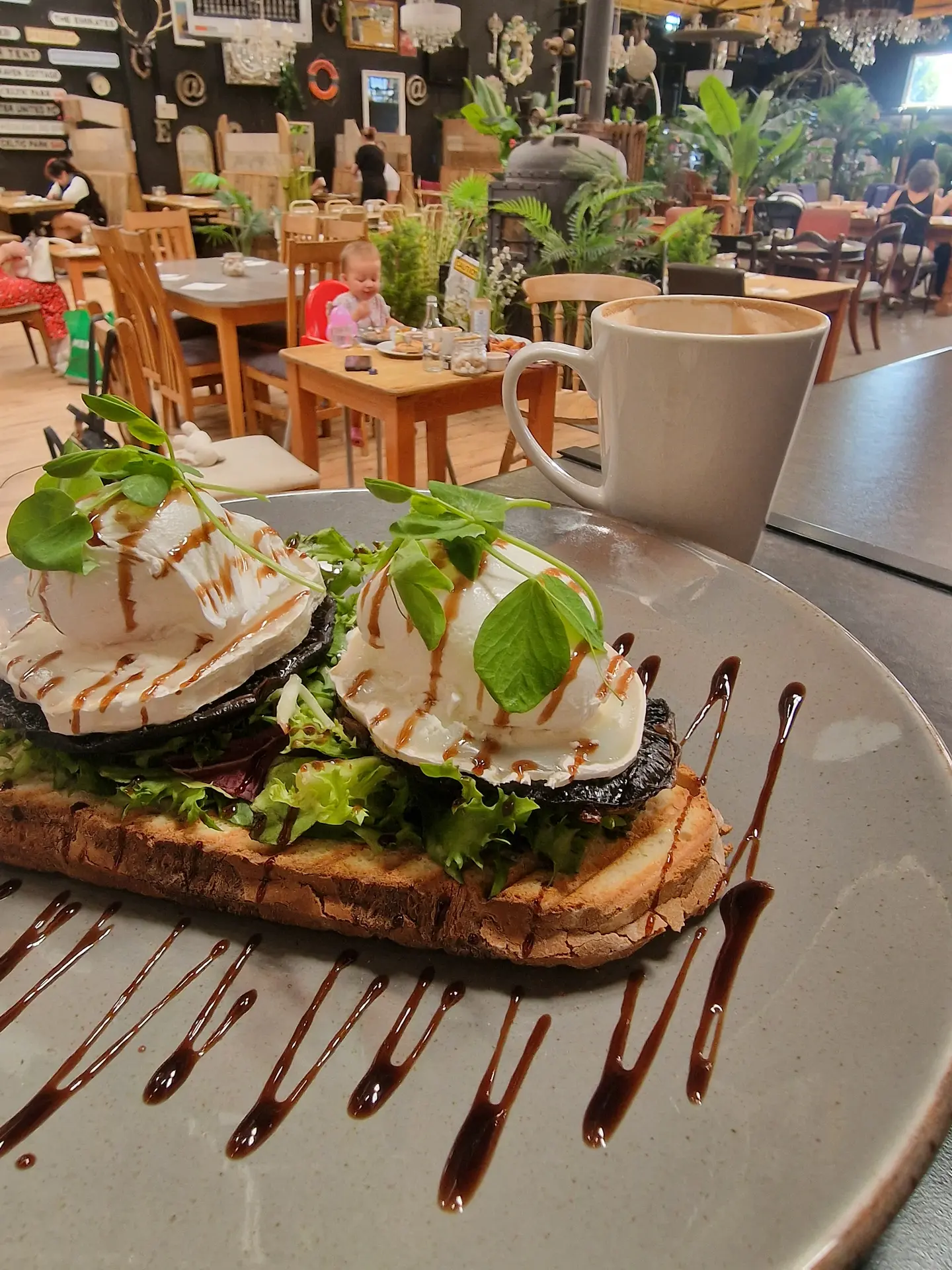 Avocado toast at H@ME & EAT café