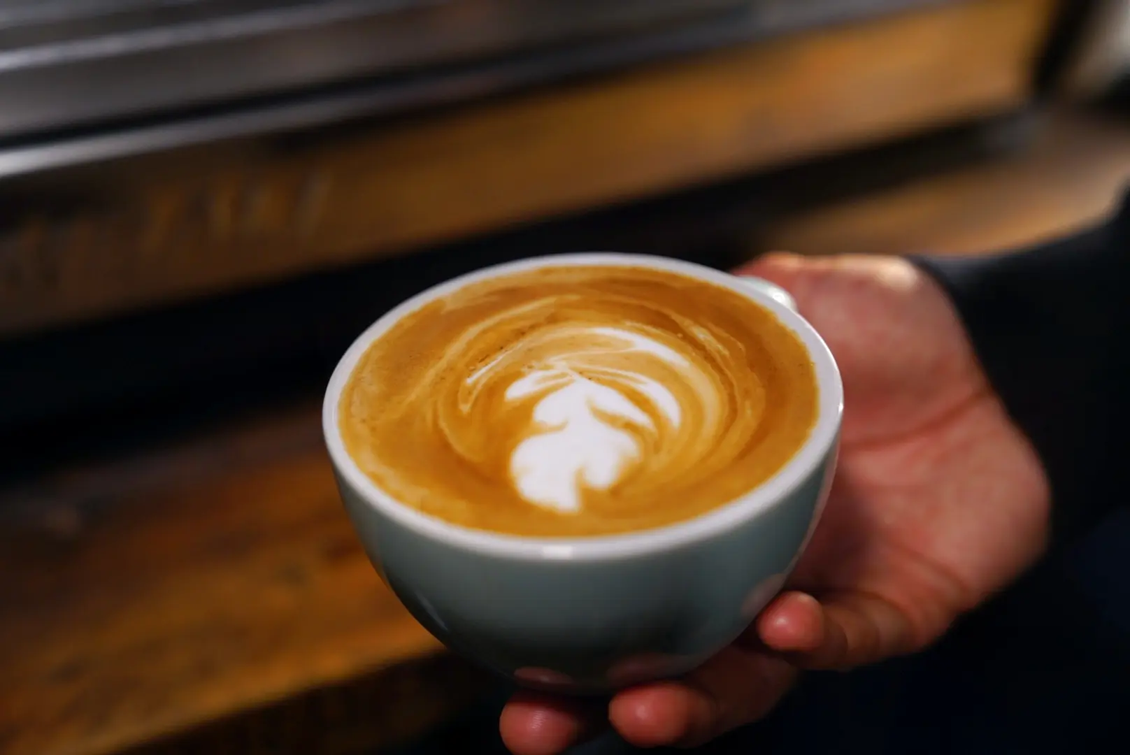 Coffee being served at H@ME & EAT
